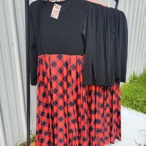 Buffalo Plaid LS Maxi (with pockets)